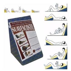 Imagem de Travesseiro Ortobom Triangular p/ Apoio Costas Suave Encosto capa zipe