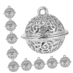 Imagem de Amosfun 12 Peças Sinos De Natal DIY Sinos De Metal Artesanato Acessórios Para Casa Enfeites Pendurados Jingle Bells Pequenos Sinos Artesanais Decoração De Pingentes De Sino De Janela