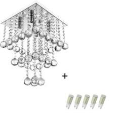 Imagem de Pendente Cristal Legitimo Classic Square Long 30 + Lamp 3000