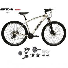 Imagem de Bicicleta Aro 29 Ksw Xlt Kit 2x9 Gta Sunrun Freio Disco K7 11/36 Pedivela 24/38d Garfo Com Trava - Branco Tam.15