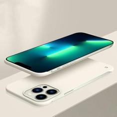 Imagem de Capa de telefone rígida ultrafina sem moldura para PC à prova de choque para iPhone 14 13 12 Mini 11 Pro Max X XR XS SE 2022 7 8 Plus Capa traseira fina, branca, para iPhone 14 Pro