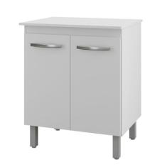 Imagem de Balcão Multiuso para Forno e Micro-ondas Serena Branco - Moblis