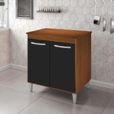 Imagem de Balcao Multiuso 70cm 2 Portas 9240 Savana Preto Mobbs Savana Preto