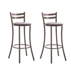 Imagem de Kit 2 Banquetas Alta 17 Unimóvel Marrom