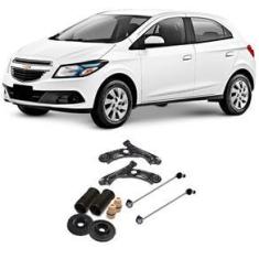 Imagem de Bandeja + Bieleta + Kit Batente Chevrolet Ônix 2013 Até 2018 Dianteiros - O Par