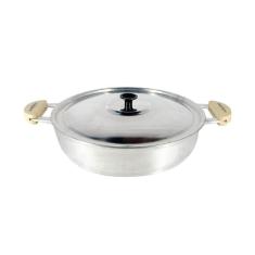 Imagem de Frigideira Panela Alumínio Fundido Polida Alça Meia Lua 45Cm