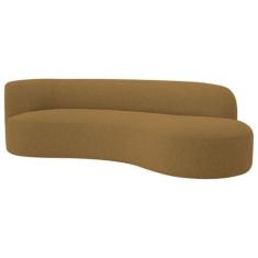 Imagem de Divã Recamier Orgânico Tokyo 160cm Lado Direito Bouclé - Doce Sonho Mó