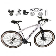 Imagem de Bicicleta Aro 29 Gti Roma Shimano Altus 24v Freio Disco Hidráulico Garfo Trava - Branco Tam.15