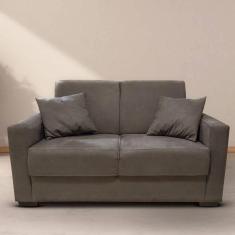 Imagem de Sofá Estofado 2 Lugares Sala Estar Recepção Sofia Suede Marrom