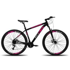Imagem de Bicicleta Feminina Aro 29 KOG 21 Marcha Freio a Disco, Preto, Rosa, Ci