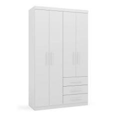 Imagem de Guarda-Roupa Solteiro Advantage 4 PT 3 GV Branco