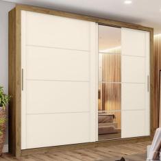 Imagem de Guarda-Roupa Casal Cairo Plus 2 Portas 4 Gavetas Rústico/Off White - B