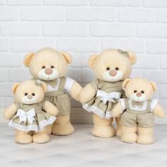 Imagem de Kit familia de urso chá revelação - pelucia  para decoração.  - CKD CO