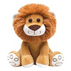 Imagem de Meu Leãozinho 25cm Brinquedo Infantil Bichinho de Pelúcia para Bebê Bu