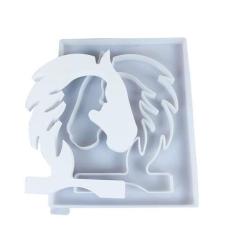 Imagem de Moldes de resina de silicone modernos ornamentos de mesa ornamentos abstratos arte esculturas de gesso decoração moldes de silicone, moldes de vela, enfeite de Natal DIY resina epóxi ornamentos de
