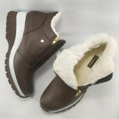 Imagem de Bota Lanin Forrada com lã Napa Marron
