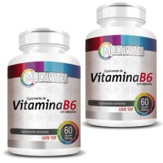 Imagem de Kit 2X Vitamina B6 60 Cápsulas - Multivita