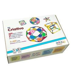 Imagem de Quebra Cabeça Edulig Criativo - 560 peças e conexões - 6 cores - ABBNQZJ7U - Edulig