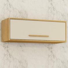 Imagem de Armário de Cozinha Aéreo Geladeira Salvador Cinamomo/grafite