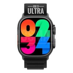Imagem de Relógio Smartwatch Hw9 Ultra Max Preto Series 9 Amoled Gps + Pulseira