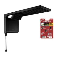 Imagem de Chuveiro Lorenzetti Acqua Duo Ultra Eletrônico Preto Fosco 220V + Resi