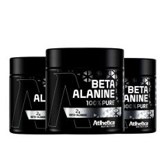 Imagem de kit Beta Alanina 100% Pure (200g) Atlhetica Nutrition 3 unidades