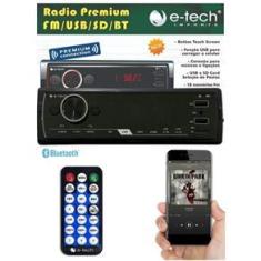 Imagem de Rádio MP3 E-Tech Premium Bluetooth USB