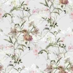 Imagem de Papel De Parede Vintage Floral Delicado Auto Colante Rolo 3m