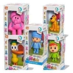 Imagem de Kit 5 Bonecos Turma Do Pocoyo Vinil Cardoso Toys