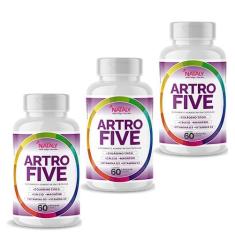 Imagem de 2x Artrofive Colágeno Tipo II, Cálcio, Magnésio, Vitamina D3 e Vitamina K2 60 Caps de 500mg Nataly