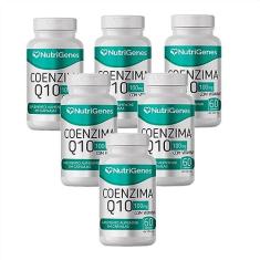 Imagem de 6x Coenzima Q10 Coq10 Nutrigenes -60 Caps. 100mg + Vitaminas