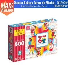 Imagem de Quebra-Cabeça 500 Peças Turma Da Mônica Especial 60 Anos Sempre Fui Fo