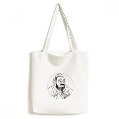 Imagem de Dao Religion China Lao Tzu sacola de lona sacola de compras casual bolsa de mão