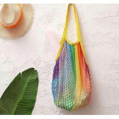 Imagem de Bolsa Sacola De Rede Uso Diverso Praia Compra Passeio - Tem Tudo OnLin