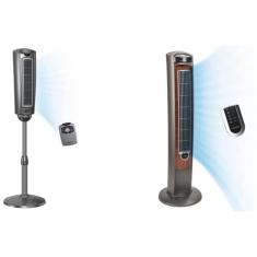 Imagem de Ventilador  de Torre Oscilante, Ventilador de Pedestal, Controle Remoto, Portátil, para Quarto, Casa, 2535,T42954 Lasko , Madeira e Cinza