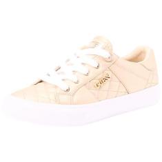 Imagem de GUESS Tênis feminino Loven, Ouro 710, 36
