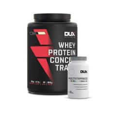 Imagem de Whey protein concentrado 900g + multivitamínico 90 caps - Dux