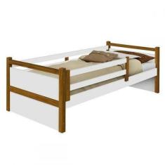 Imagem de Cama Bianca Com Grade De Proteção Branca Mel - Divaloto