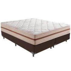 Imagem de Cama Box e Colchão Classic 26 cm Molas ensacadas King Anjos,  Marrom