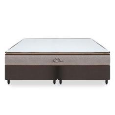 Imagem de Cama Box Mais Colchão New Algarve King Size - Molas Ensacadas - 193X20