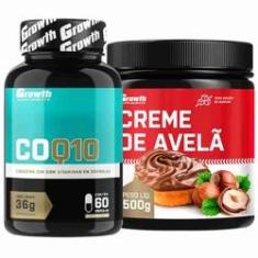 Imagem de Coenzima Q10 60 Caps + Creme Avelã Fit 500g Growth