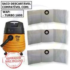 Imagem de 9 Saco Descartável para Aspirador de Pó Wap Turbo 1600