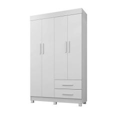 Imagem de Guarda Roupa Solteiro 4 Portas 2 Gavetas Copacabana New Benetil Móveis