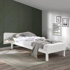 Imagem de Cama Solteiro Pampa Cabecasa Madeiramadeira Branco Lavado