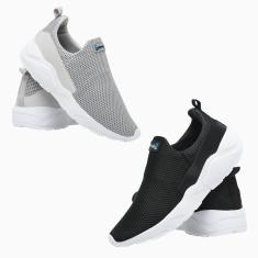 Imagem de Kit 2 Tênis Corrida Masculino Esporte Academia Caminhada Leve Conforto Dia a Dia-Masculino