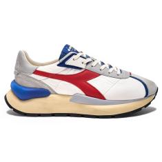 Imagem de Tênis Casual Diadora Mercury Elite Branco e Vermelho Unissex 42 WHITE/TIBETAN RED Diadora-Unissex