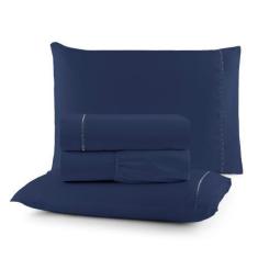 Imagem de Kit Jogo de Lencol Casal Queen 4 Pecas Toque Macio 400 Fios - BT Enxov