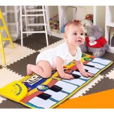 Imagem de Tapete Teclado Musical Infantil Bebê Educati Som Luz Animais
