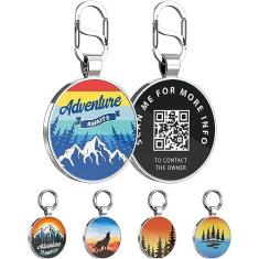 Imagem de KEKID QR Dog ID Tags Clip for Pets Etiqueta de coleira personalizada Pet Smart ID Tags Perfil de animal de estimação online mais informações | Modifiable-One Account-multilabel