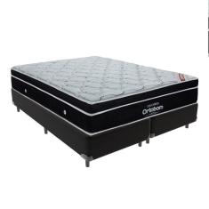 Imagem de Cama + Box Colchão King Com Molas Ensacadas Ortobom Europillow Elegant Cor:preto